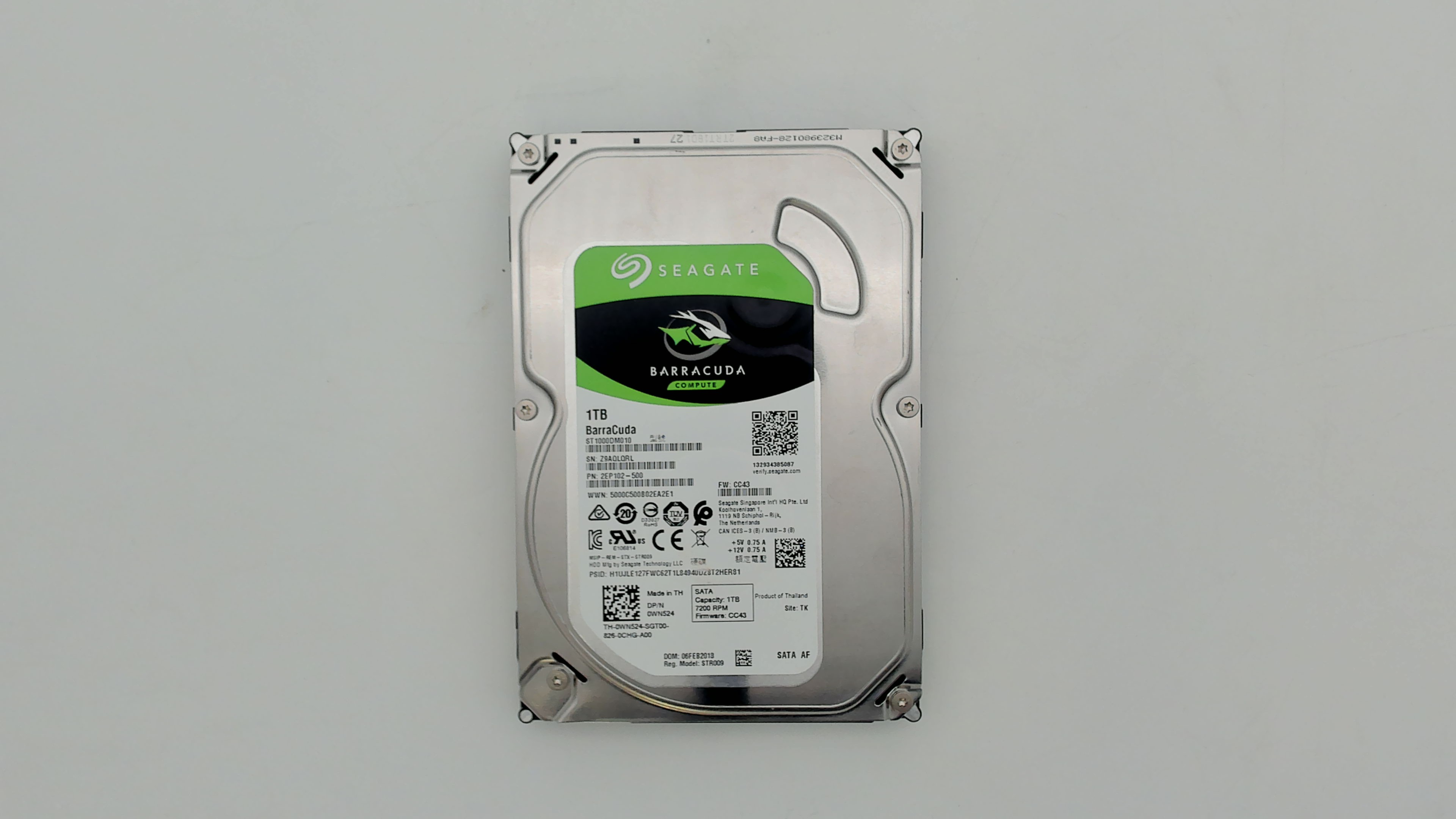 HDD 1TB 7200RPM SATA 3 64MB 3.5